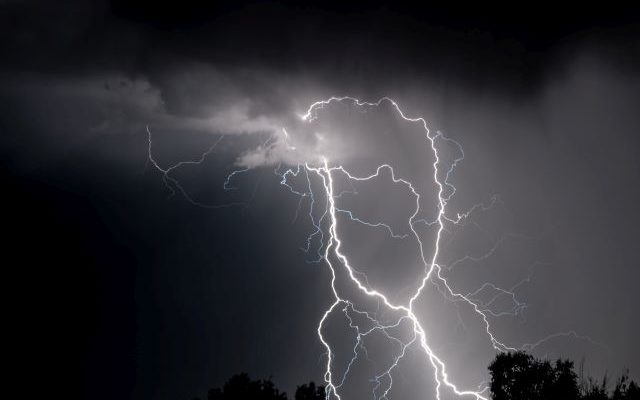 Lightning strike damages Volga home