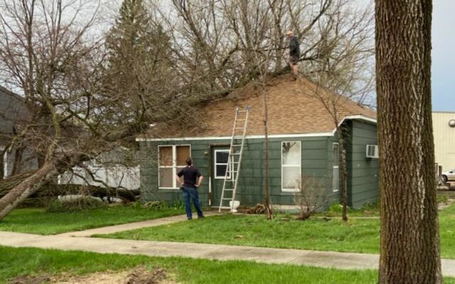 Brookings County and City will waive building permit fees for storm repairs