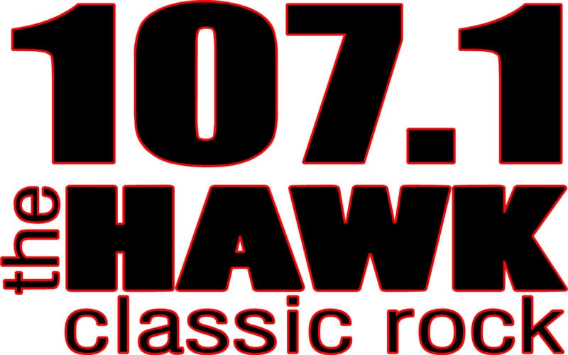 107.1 The Hawk Logo